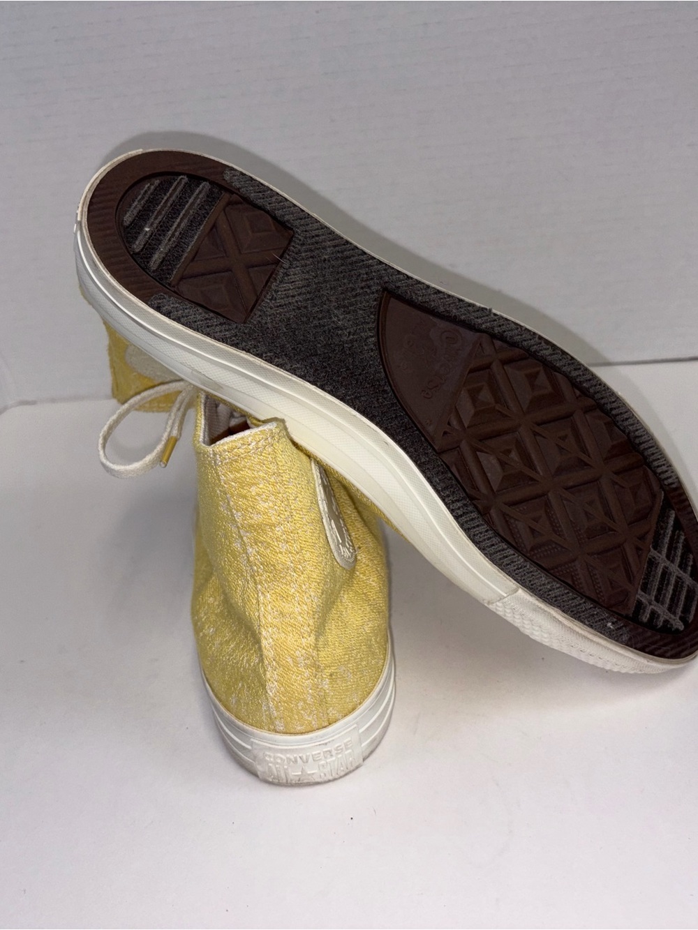 Converse Yellow High Top Canvas Sneakers - Picture 5 of 6